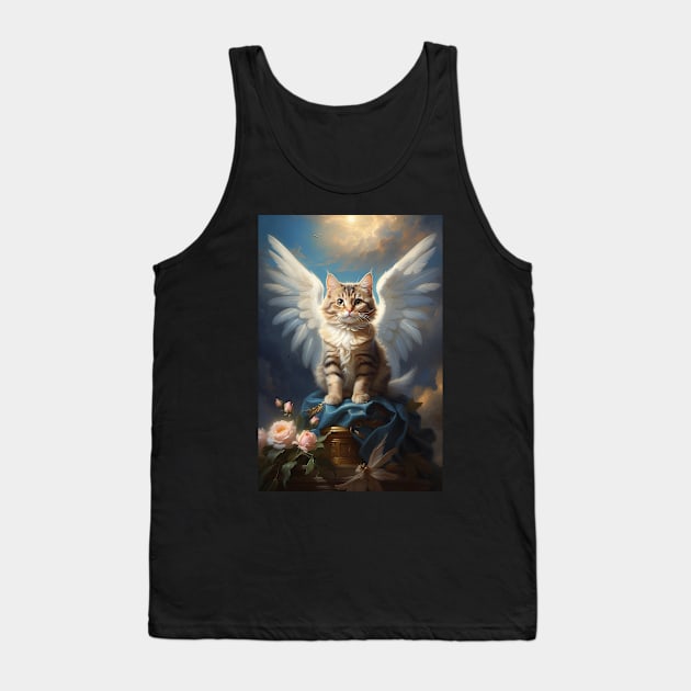 Angel Cat Tank Top by Ratherkool